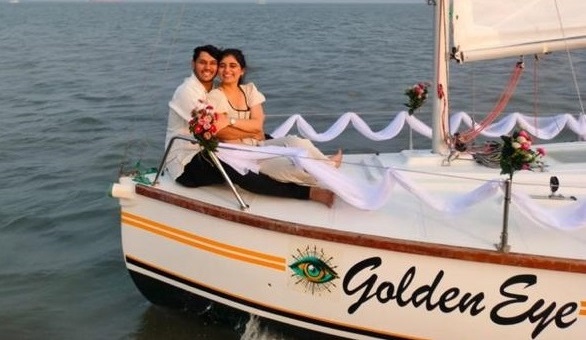 Couple Date on Boat